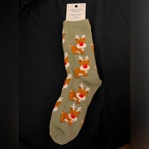 NWT AE Christmas Crew Socks